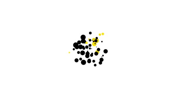 Preisschild-Symbol auf weißem Hintergrund mit schwarzer Blanko-Vorlage. Leere Einkaufsgutschein-Sticker. Vorlage Rabattbanner. 4K Video Motion Grafik Animation — Stockvideo