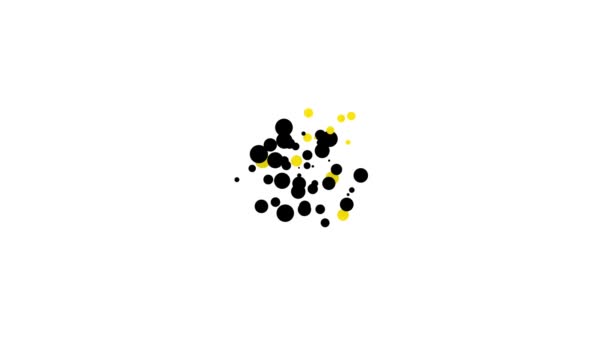Zwart Cadeaudoosje pictogram geïsoleerd op witte achtergrond. 4K Video motion grafische animatie — Stockvideo