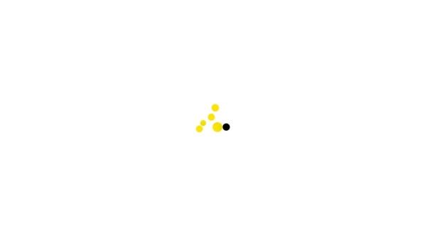 Schwarzes Kreditprozent-Symbol auf weißem Hintergrund. Schutzschild-Schild. Kreditanteil-Symbol. 4K Video Motion Grafik Animation — Stockvideo