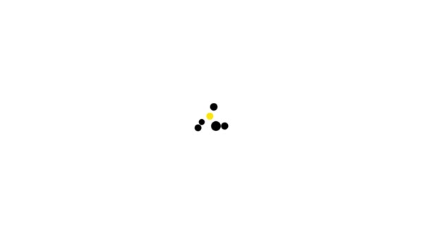 Černá Koupit tlačítko ikona izolované na bílém pozadí. Grafická animace pohybu videa 4K — Stock video