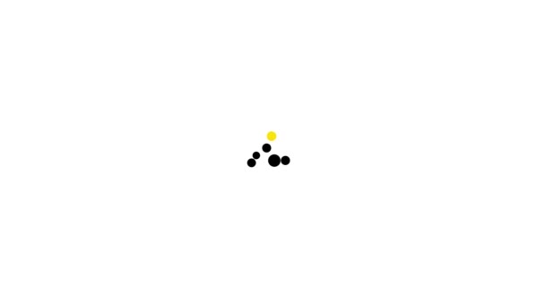 黑色购买按钮图标孤立在白色背景.4K视频运动图形动画 — 图库视频影像