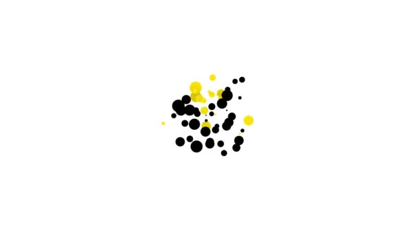 Icona della salsiccia incrociata nera isolata su sfondo bianco. Salsiccia alla griglia e aroma segno. Animazione grafica 4K Video motion — Video Stock