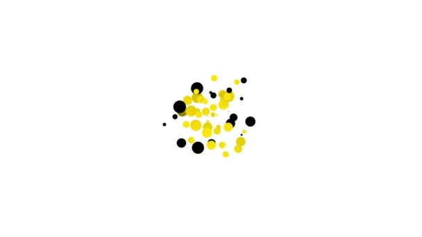 Black Target Sportikone isoliert auf weißem Hintergrund. Saubere Scheibe mit Zahlen für Schießstand oder Schießen. 4K Video Motion Grafik Animation — Stockvideo