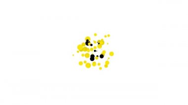 Beyaz arka planda izole edilmiş dürbünlü siyah keskin nişancı tüfeği. 4K Video hareketli grafik canlandırması