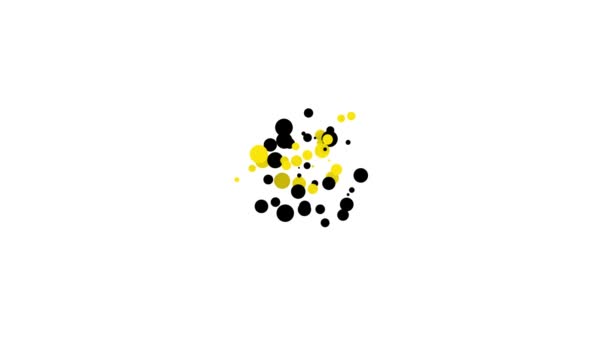 Черная математическая система решения уравнений на иконке речевого пузыря изолирована на белом фоне. Видеографическая анимация 4K — стоковое видео
