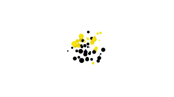 Fekete korona ikon elszigetelt fehér háttérrel. 4K Videó mozgás grafikus animáció — Stock videók