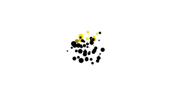 黑女巫大锅图标孤立在白色背景。万圣节快乐派对4K视频运动图形动画 — 图库视频影像