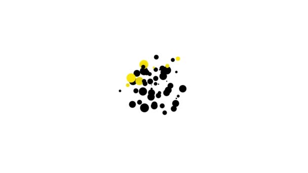 黑色香水图标隔离在白色背景。3月8日国际快乐妇女日。4K视频运动图形动画 — 图库视频影像