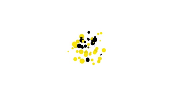 Icono de hoja de sauce negro aislado sobre fondo blanco. Animación gráfica de vídeo 4K — Vídeos de Stock