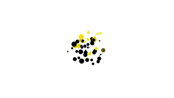 Zwarte paashaas pictogram geïsoleerd op witte achtergrond. Paashaas. 4K Video motion grafische animatie — Stockvideo