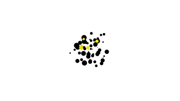 Zwarte kookpot pictogram geïsoleerd op witte achtergrond. Kook of stoofpot voedsel symbool. 4K Video motion grafische animatie — Stockvideo