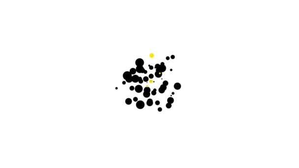 Ícone de placa de corte preto isolado no fundo branco. Símbolo de tábua de corte. Animação gráfica em movimento de vídeo 4K — Vídeo de Stock