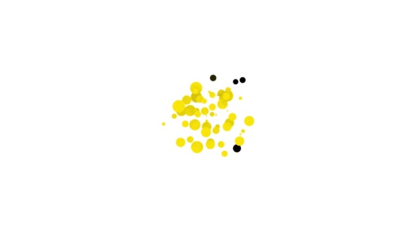 Donut preto com ícone de esmalte doce isolado no fundo branco. Animação gráfica em movimento de vídeo 4K — Vídeo de Stock
