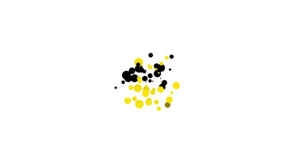 Černá sklenice medu ikon izolované na bílém pozadí. Jídlo. Symbol sladkého přírodního jídla. Grafická animace pohybu videa 4K — Stock video