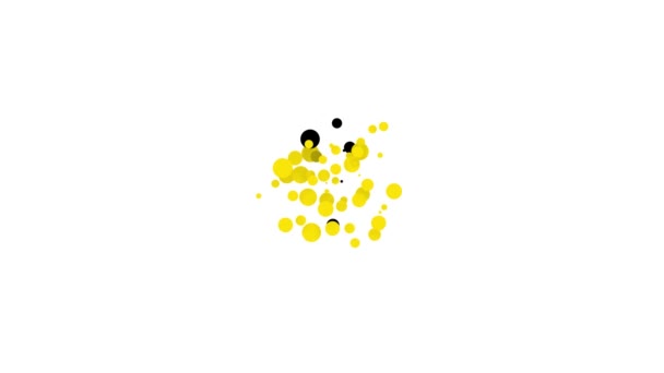 Czarna ikona lizaka odizolowana na białym tle. Jedzenie, pyszny symbol. 4K Animacja graficzna ruchu wideo — Wideo stockowe