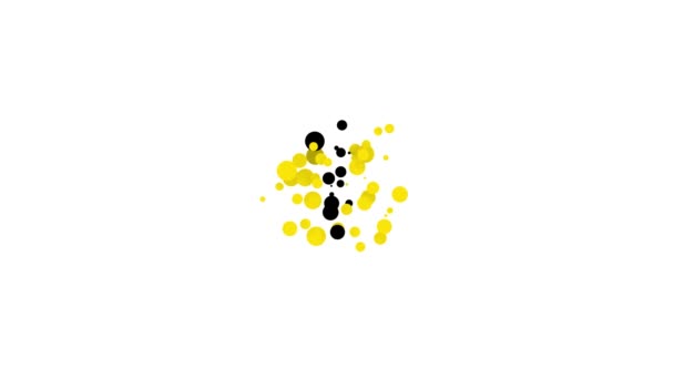 Icono de piruleta negra aislado sobre fondo blanco. Comida, delicioso símbolo. Animación gráfica de vídeo 4K — Vídeo de stock