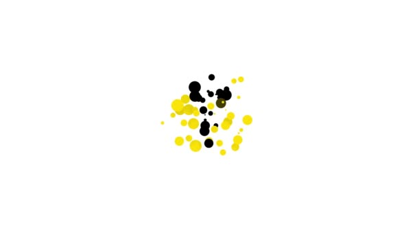 Icono de piruleta negra aislado sobre fondo blanco. Comida, delicioso símbolo. Animación gráfica de vídeo 4K — Vídeo de stock
