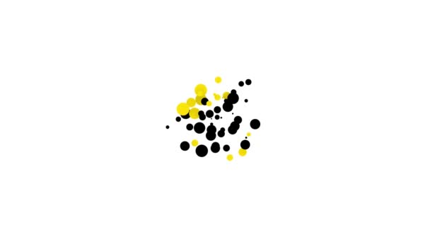 Ikona Czarnego Gołębia na białym tle. 4K Animacja graficzna ruchu wideo — Wideo stockowe