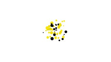 Beyaz arka planda izole edilmiş siyah Noel kartpostal ikonu. Mutlu Noeller ve mutlu yıllar. 4K Video hareketli grafik canlandırması