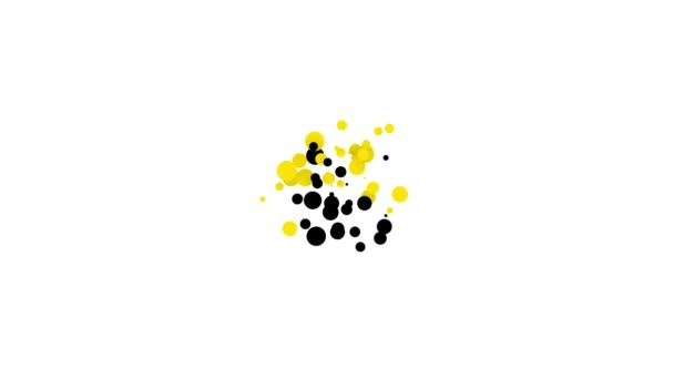 Pictograma Fructe Negre izolată pe fundal alb. 4K Animație grafică în mișcare video — Videoclip de stoc