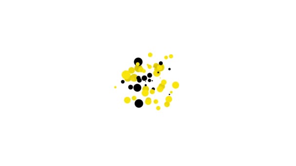 Icona Bussola nera isolata su sfondo bianco. Simbolo di navigazione Windrose. Segno di rosa del vento. Animazione grafica 4K Video motion — Video Stock