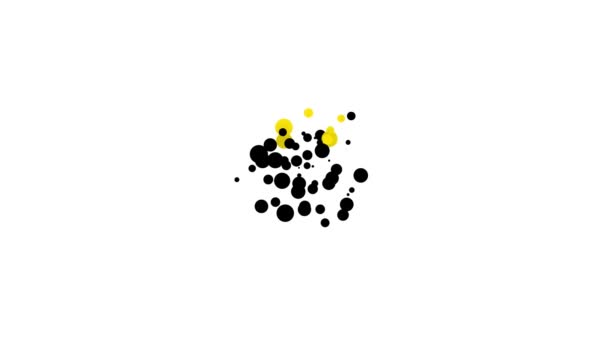 Schwarze Plastiktüte Symbol isoliert auf weißem Hintergrund. Verbotsschild für Einwegverpackungen aus Zellophan und Polyethylen. 4K Video Motion Grafik Animation — Stockvideo