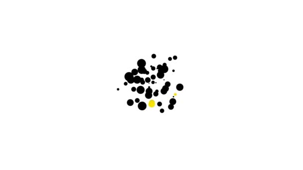 Schwarze Süßigkeiten in herzförmiger Schachtel und Bogensymbol isoliert auf weißem Hintergrund. Valentinstag. 4K Video Motion Grafik Animation — Stockvideo