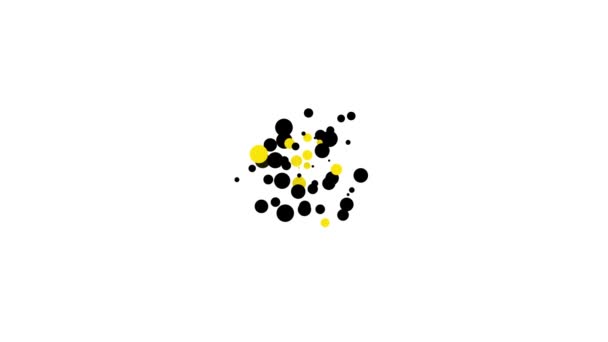 Czarna kryptowaluta Bitcoin ikona odizolowany na białym tle. Fizyczna moneta. Zabezpieczona kryptowaluta oparta na blockchain. 4K Animacja graficzna ruchu wideo — Wideo stockowe