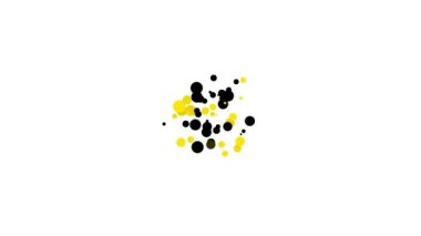 Siyah tatil zaman simgesi beyaz arkaplanda izole edildi. 4K Video hareketli grafik canlandırması