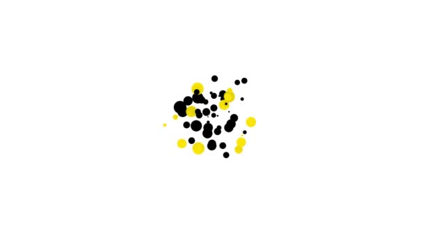 Zwart gasmasker pictogram geïsoleerd op witte achtergrond. Ademhalingsteken. 4K Video motion grafische animatie — Stockvideo