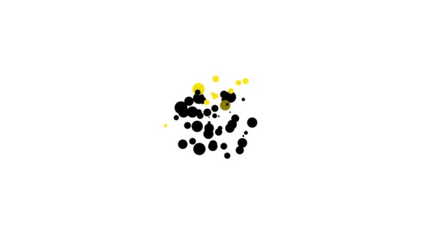 Czarna ikona wiadra izolowana na białym tle. 4K Animacja graficzna ruchu wideo — Wideo stockowe