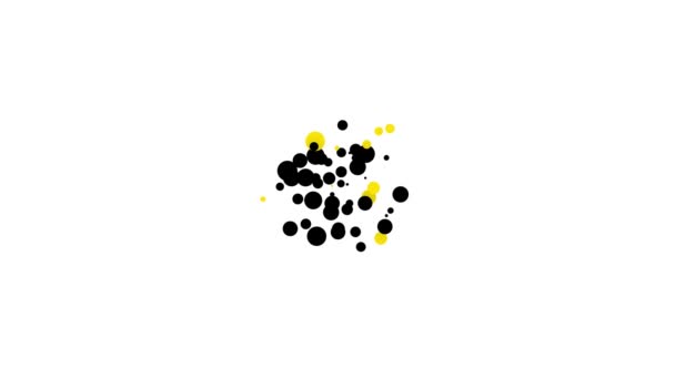 Fekete Kézigránát ikon elszigetelt fehér háttérrel. Robbanás. 4K Videó mozgás grafikus animáció — Stock videók