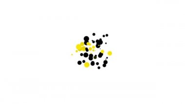 Beyaz arkaplanda siyah dizüstü bilgisayar ve parola bildirim simgesi izole edildi. Güvenlik, kişisel erişim, kullanıcı yetkisi, giriş formu. 4K Video hareketli grafik canlandırması