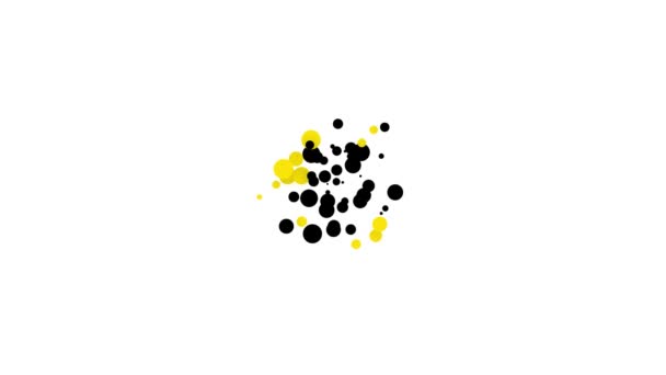 Czarna ikona kropli wody izolowana na białym tle. 4K Animacja graficzna ruchu wideo — Wideo stockowe