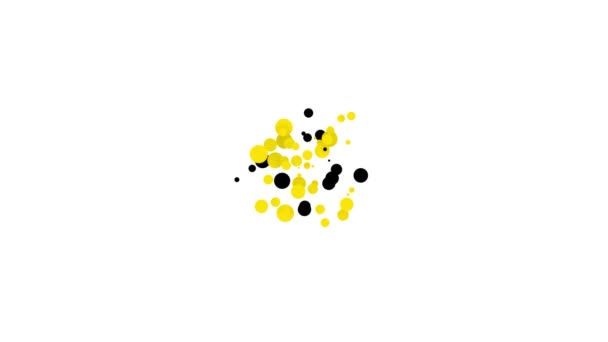 Fekete Vízcsapoló ikon elszigetelt fehér háttérrel. 4K Videó mozgás grafikus animáció — Stock videók