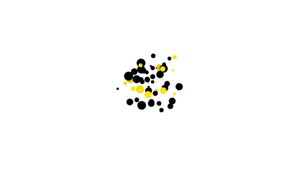 Ícone de modo incógnito preto isolado no fundo branco. Animação gráfica em movimento de vídeo 4K — Vídeo de Stock