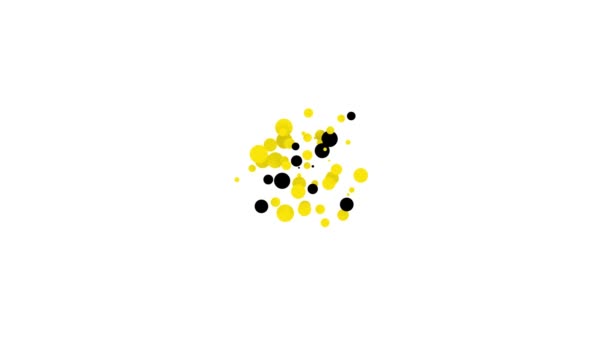 Ikona Černé křížené šipky izolované na bílém pozadí. Grafická animace pohybu videa 4K — Stock video