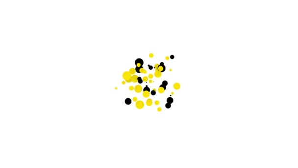 Fauteuil icône noir isolé sur fond blanc. Animation graphique de mouvement vidéo 4K — Video