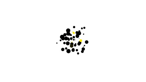 Ícone de poltrona preto isolado no fundo branco. Animação gráfica em movimento de vídeo 4K — Vídeo de Stock