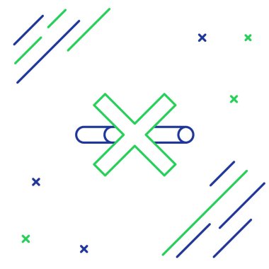 Beyaz arkaplanda sigara içme yasağı simgesi izole edildi. Sigara sembolü. Renkli taslak konsepti. Vektör.