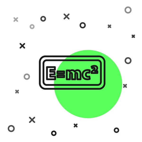 Linea Nera Sistema Matematico Equazione Icona Soluzione Isolato Sfondo Bianco — Vettoriale Stock