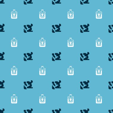 Gaz ve Zehir 'i şişeye koy. Vektör.