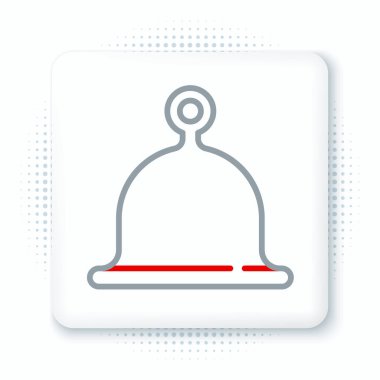 Hat Sauna şapka simgesi beyaz arkaplanda izole edildi. Renkli taslak konsepti. Vektör.