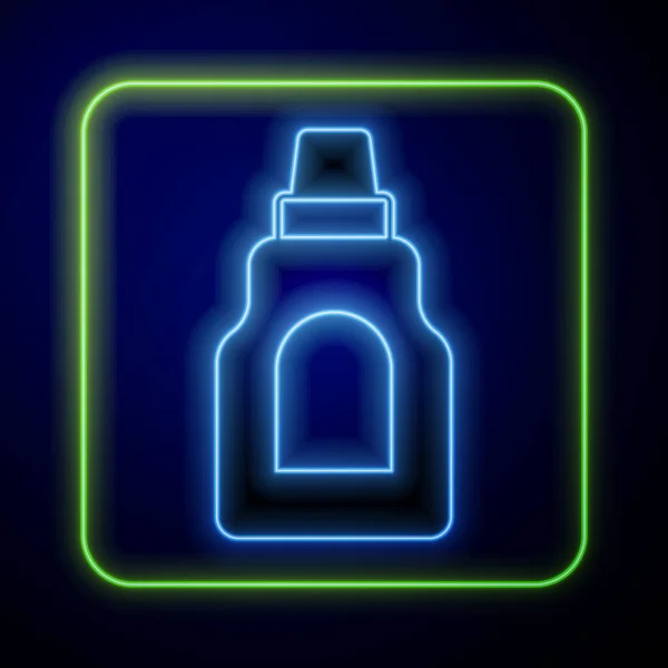 Leuchtende Neonfarbene Plastikflasche Für Waschmittel Bleichmittel Spülmittel Oder Ein Anderes — Stockvektor
