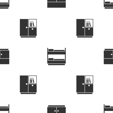 Gardırobu, ranzayı ayarlayın. Vektör