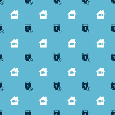 Zaman yönetimi ve video kamerayı evde kusursuz bir şekilde ayarla. Vektör