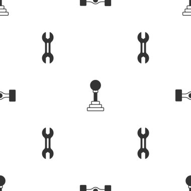 Chassis arabasını, vites kolunu ve İngiliz anahtarını sorunsuz bir şekilde ayarlayın. Vektör