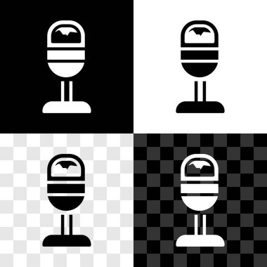 Çöp kutusu simgesini siyah beyaz, şeffaf arkaplanda izole et. Çöp kutusu tabelası. Sepet simgesini geri dönüştür. Ofis çöpü ikonu. Vektör.