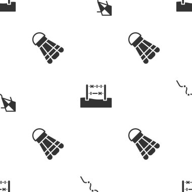 Kite, Abacus ve Badminton mekik sikini kusursuz bir şekilde ayarla. Vektör