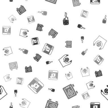 Aydınlık, Güvenli, Hırsız teslim oluyor ve internet korsanlığı kusursuz bir şekilde işliyor. Vektör